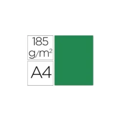 Cartulina Guarro din A4 verde amazona 185 gr paquete 50 hojas