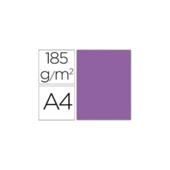 Cartulina Guarro din a4 violeta 185 gr paquete 50 hojas