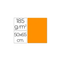 Cartulina Guarro naranja 500 x 650 mm de 185 g/m2