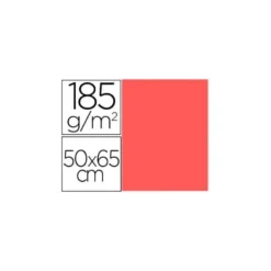 Cartulina Gvarro color Coral 50x65 cm 185 gr