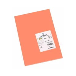 Cartulina Gvarro color coral A4 185 g/m2 Paquete de 50