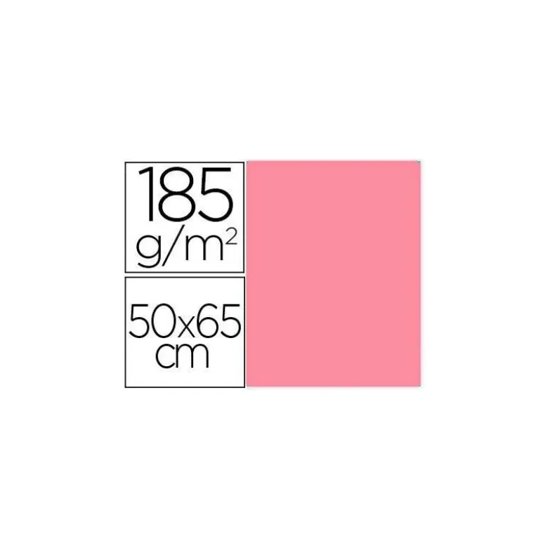 Cartulina Gvarro color Rosa Chicle 50x65 cm 185 gr