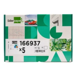 CARTULINA LIDERPAPEL A4 180G/M2 BLANCO PAQUETE DE 25+5 HOJAS
