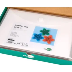 CARTULINA LIDERPAPEL A4 180G/M2 BLANCO PAQUETE DE 25+5 HOJAS
