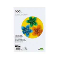 CARTULINA LIDERPAPEL A4 240G/M2 BLANCO PAQUETE DE 100 HOJAS