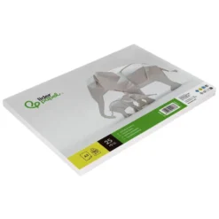 CARTULINA LIDERPAPEL A3 180G/M2 BLANCO PAQUETE DE 25+5 HOJAS EN CARPETA DOSSIER TRANSPARENTE CON CIERRE