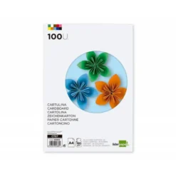 CARTULINA LIDERPAPEL A4 180G/M2 25 COLORES SURTIDOS PAQUETE DE 100 HOJAS