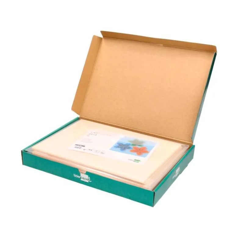 CARTULINA LIDERPAPEL A4 180G/M2 CREMA PAQUETE DE 25+5 HOJAS