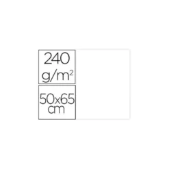 Cartulina Liderpapel Blanco 50x65 cm 240 gr Paquete de 25 unidades