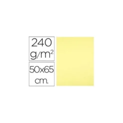 Cartulina Liderpapel color Amarillo Medio 50x65 cm 240 gr 25 unidades
