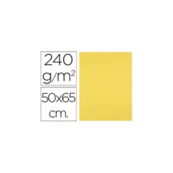 Cartulina Liderpapel color amarillo limon 240 g/m2