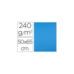 Cartulina Liderpapel color azul 240 g/m2