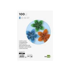 Cartulina Liderpapel color azul a4 180 g/m2