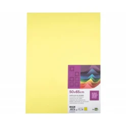 Cartulina Liderpapel color Amarillo Medio 50x65 cm 180 gr 25 unidades