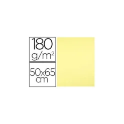 Cartulina Liderpapel color Amarillo Medio 50x65 cm 180 gr 25 unidades