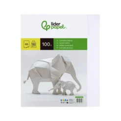 Cartulina Liderpapel color blanco a3 180 g/m2