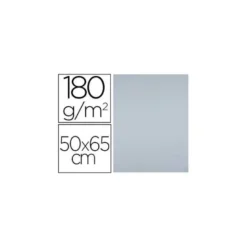 Cartulina Liderpapel color Gris 50x65 cm 180 gr 25 unidades