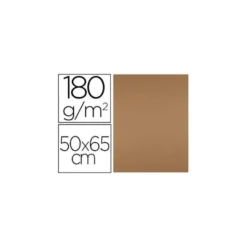 Cartulina Liderpapel color Marron Escolar 50x65 cm 180 gr