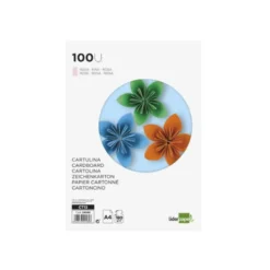 Cartulina Liderpapel color rosa a4 180 g/m2