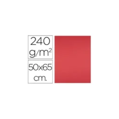 Cartulina Liderpapel color rojo 240 g/m2