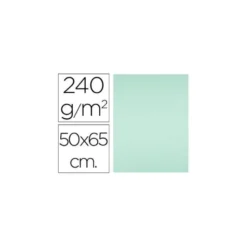 Cartulina Liderpapel color verde muy claro de 240 g/m2
