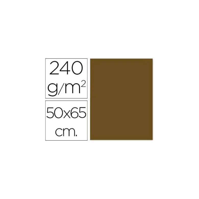 Cartulina Liderpapel 240 g/m2 color marron chocolate