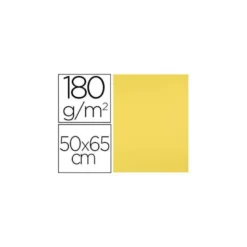 Cartulina Liderpapel 180 g/m2 color Amarillo limon