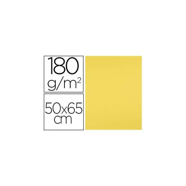 Cartulina Liderpapel 180 g/m2 color Amarillo limon