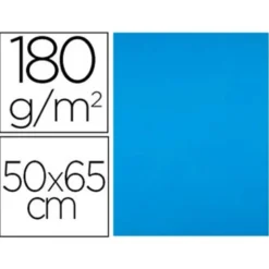 Cartulina Liderpapel 180 g/m2 color azul turquesa