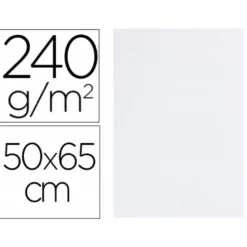Cartulina Liderpapel 240 g/m2 color blanco