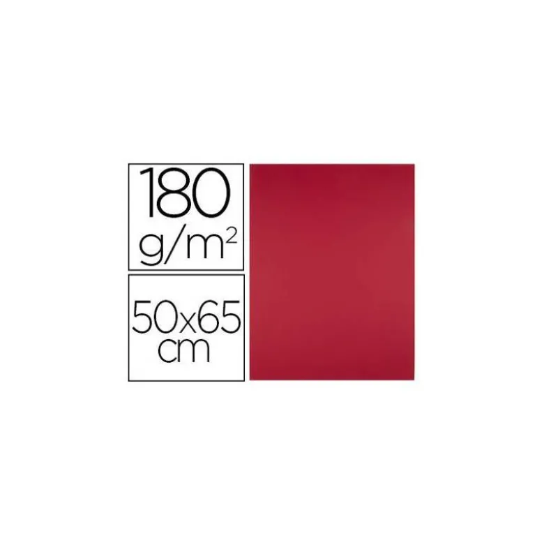 Cartulina Liderpapel 180 g/m2 rojo navidad