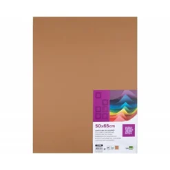 Cartulina Liderpapel Marrón escolar 50x65 cm 240 gr Paquete de 25 unidades