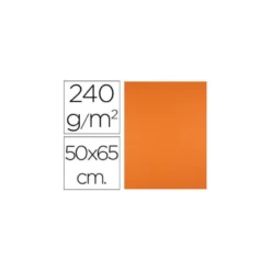Cartulina Liderpapel Naranja 50x65 cm 240 gr Paquete de 25 unidades