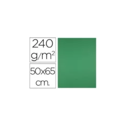 Cartulina Liderpapel verde navidad 240 g/m2