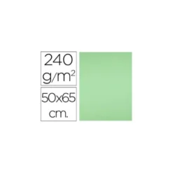 Cartulina Liderpapel Verde Pistacho 50x65 cm 240 gr Paquete de 25 unidades