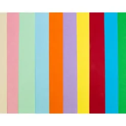 CARTULINA LIDERPAPEL 50X65 CM 180G/M2 10 COLORES SURTIDOS PAQUETE DE 10 HOJAS