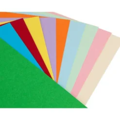 CARTULINA LIDERPAPEL 50X65 CM 180G/M2 25 COLORES SURTIDOS PAQUETE DE 25 HOJAS