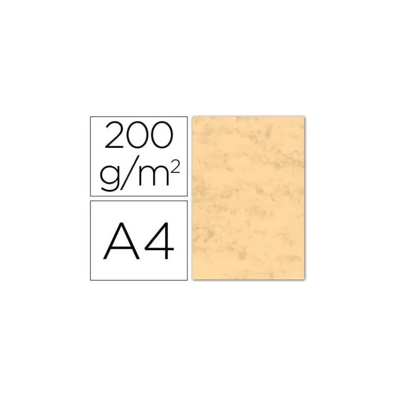 Cartulina marmoleada DIN A4 color Ocre