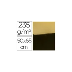 Cartulina metalizada Liderpapel color oro 235 g/m2
