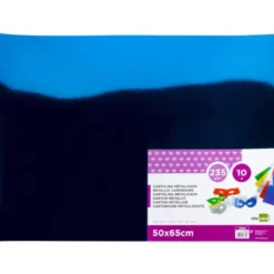 Cartulina metalizada Liderpapel color azul 235 g/m2