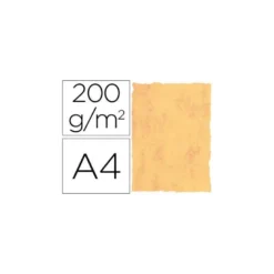 Cartulina pergamino DIN A4 color amarillo marmol