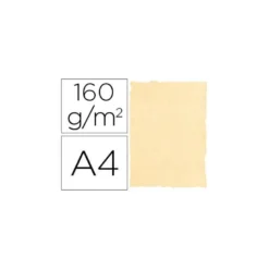 Cartulina pergamino DIN A4 color Crema