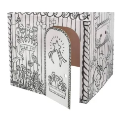 CASA DE JUEGO BANKERS BOX PLAYHOUSE UNICORNIO PARA PINTAR FABRICADA EN CARTON RECICLADO 1210X960X810 MM