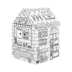 CASA DE JUEGO BANKERS BOX PLAYHOUSE PASTELERIA PARA PINTAR FABRICADA EN CARTON RECICLADO 1210X960X810 MM