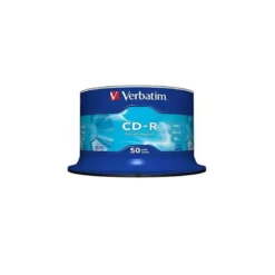 CD-R VERBATIM CAPACIDAD 700MB VELOCIDAD 52X 80 MIN TARRINA DE 50 UNIDADES