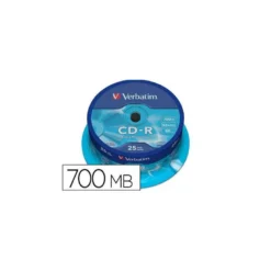 CD-R-VERBATIM Capacidad 700MB 80 min 52x