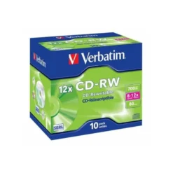 CD-RW VERBATIM Capacidad 700MB 80 min 12x