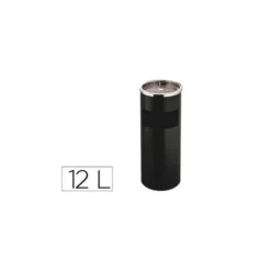 Cenicero papelera Q-Connect 12 L metal
