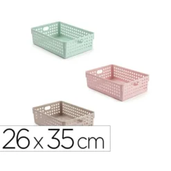CESTA ORDENACION PLASTIFORTE ATLAS Nº 4 260X350 MM COLORES SURTIDOS
