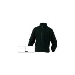 CHAQUETA DELTAPLUS POLAR CON CREMALLERA 2 BOLSILLOS COLOR NEGRO TALLA L
